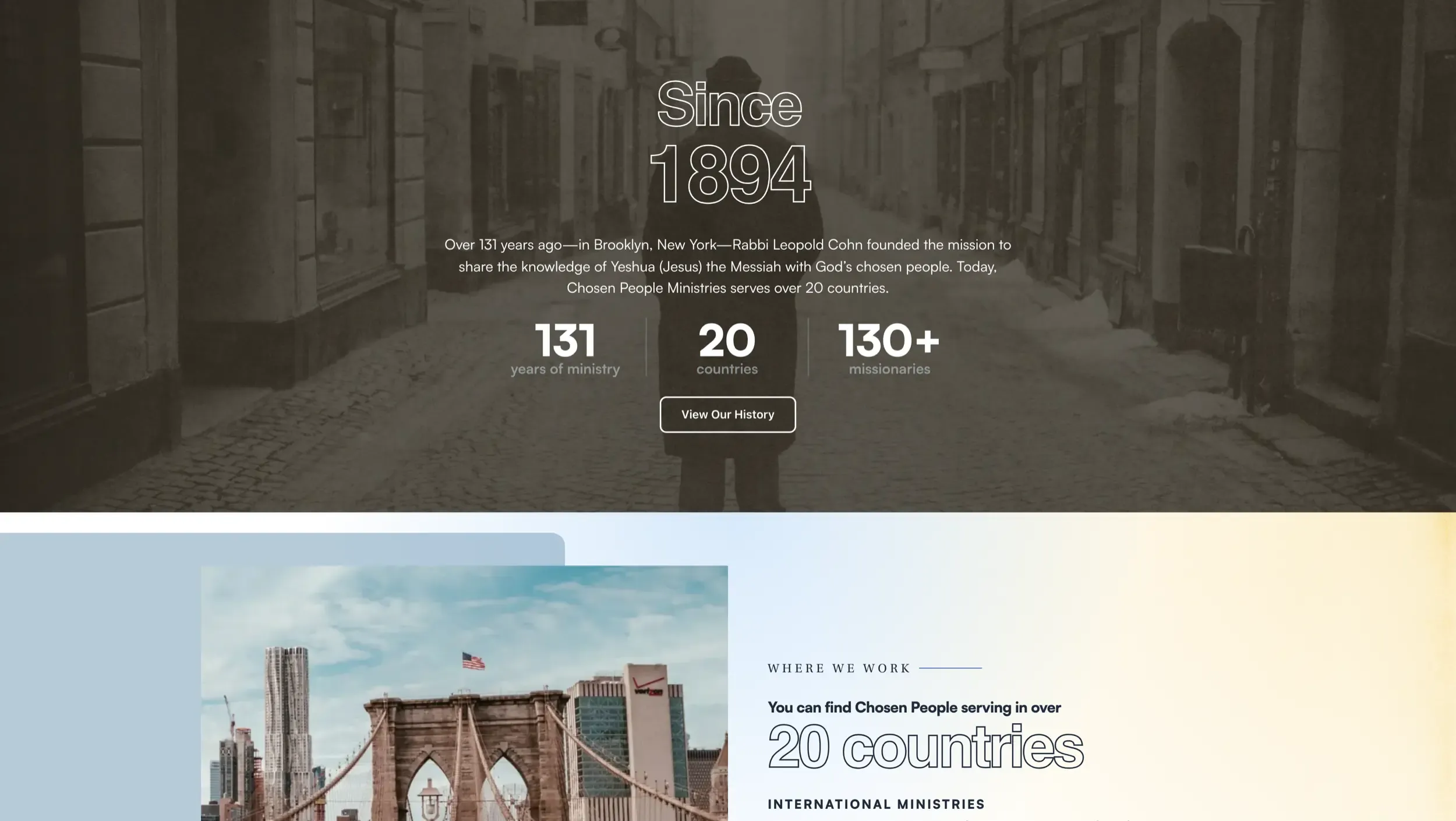 The about page from chosenpeople.com