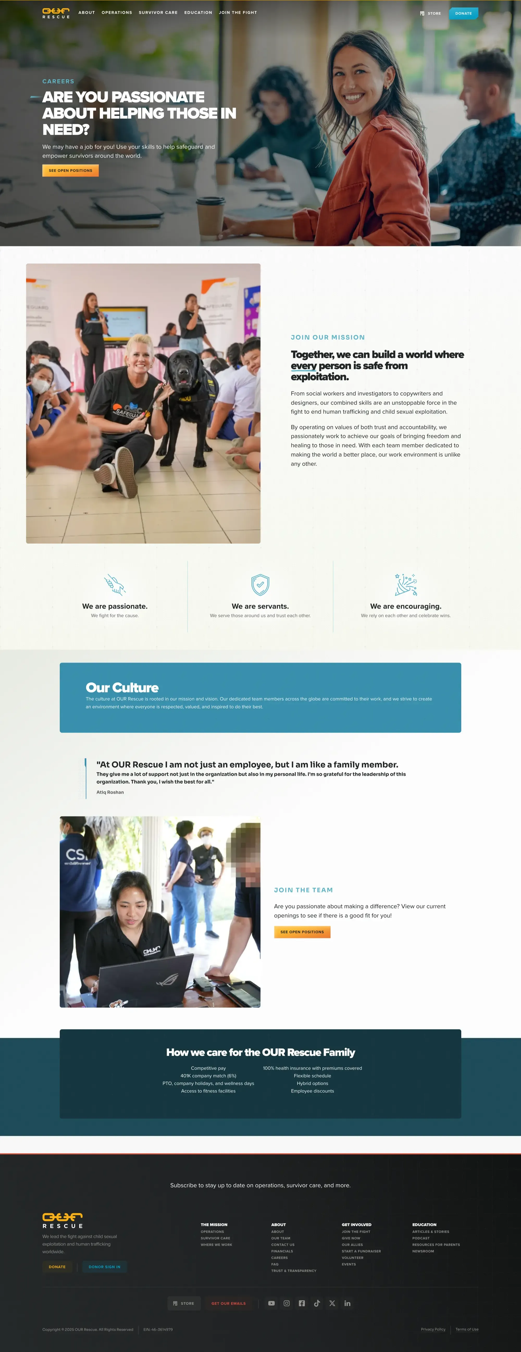 Careers page screenshot