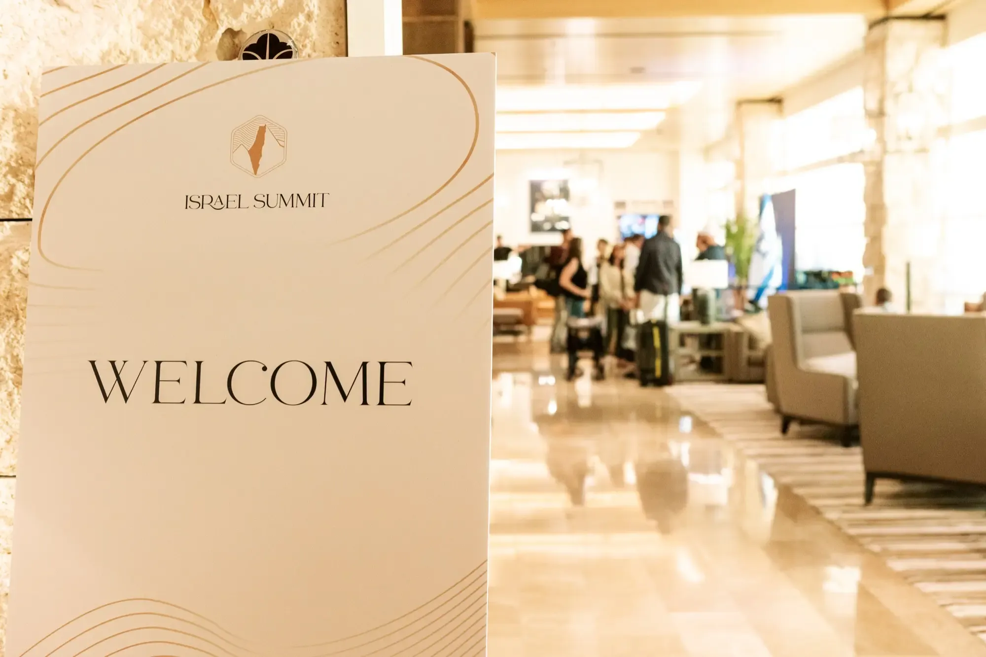 A sign says WELCOME